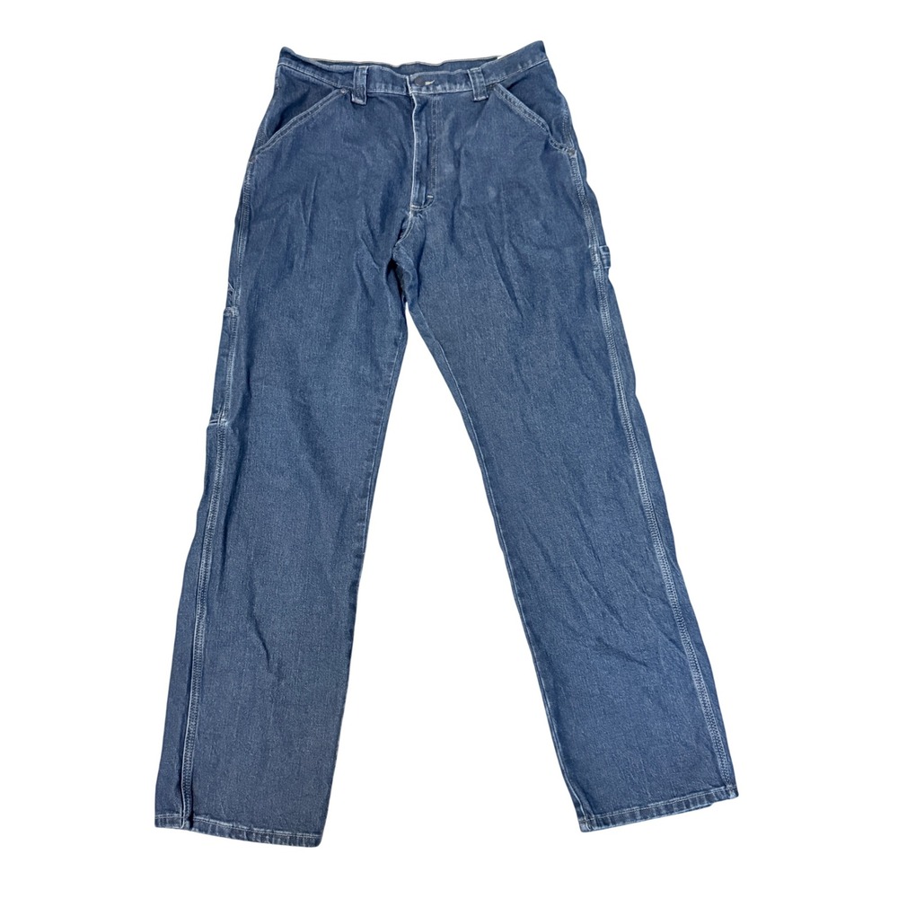 Wrangler Carpenter Jeans Mens 32x34 Dark Wash Straight Utility Denim 1094LXWDV